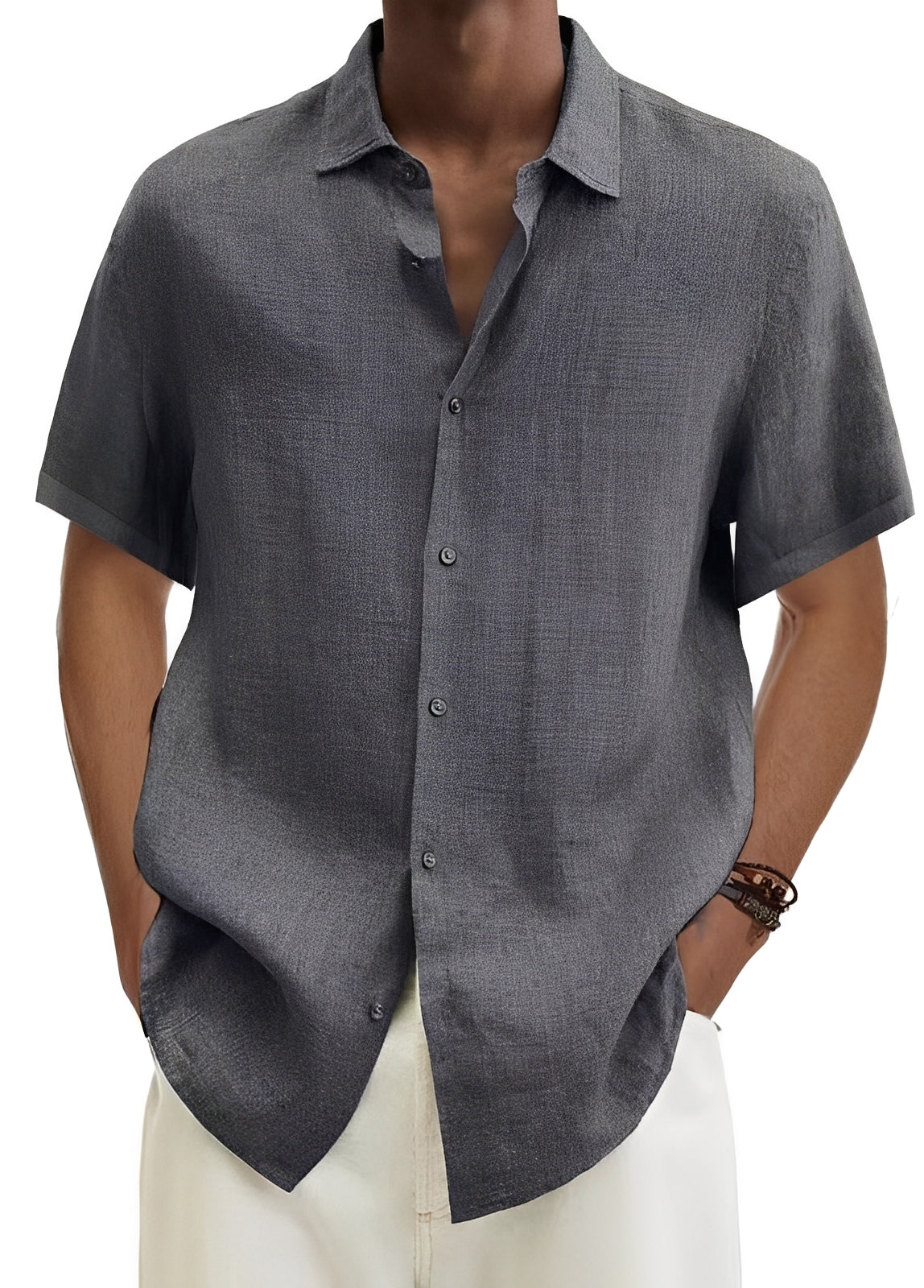 Chemise Homme Légère et Décontractée à Coupe Ample et Style Intemporel