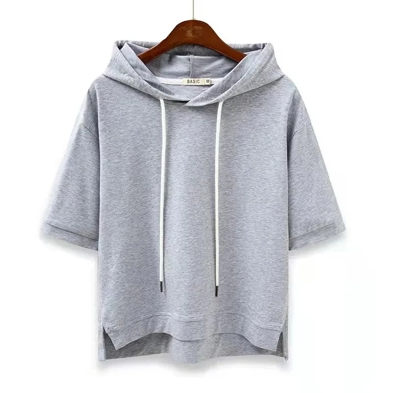 Sweat à capuche à manches courtes – Décontracté, confortable & léger