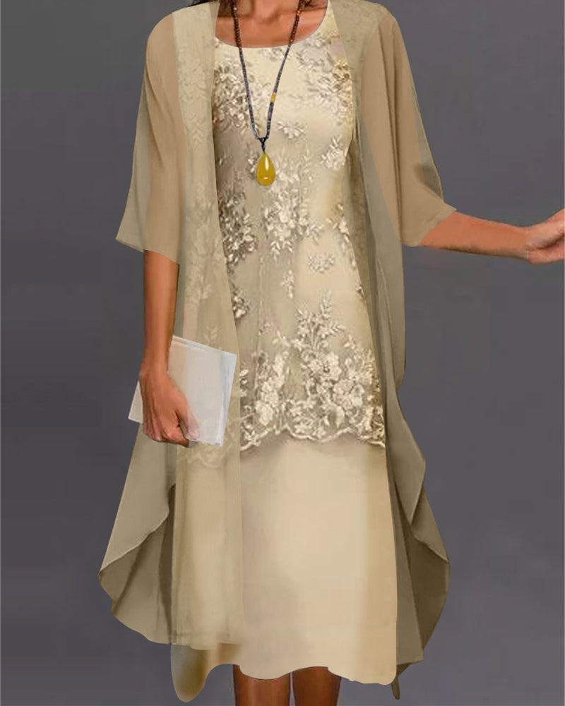 Ensemble Chiffon Élégant pour Femme – Style Raffiné pour les Soirées d’Été