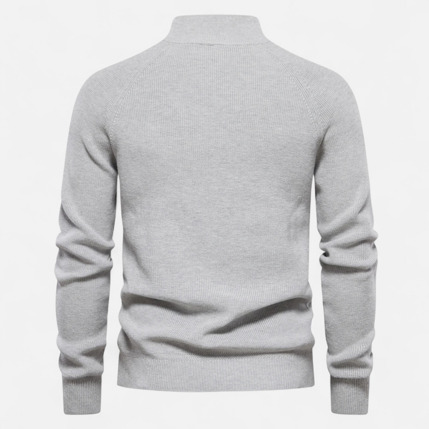 Cotton Zip Sweater Homme | Pull Zippé Col Montant en Coton | Élégance Chauffante & Style Raffiné