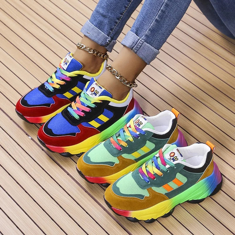 Édith | Baskets Femme Colorées et Orthopédiques, Confortables et Stylées