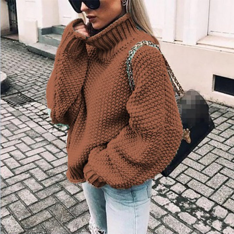 Gros Knit Turtleneck Femme | Pull Chaud et Chic pour l’Hiver