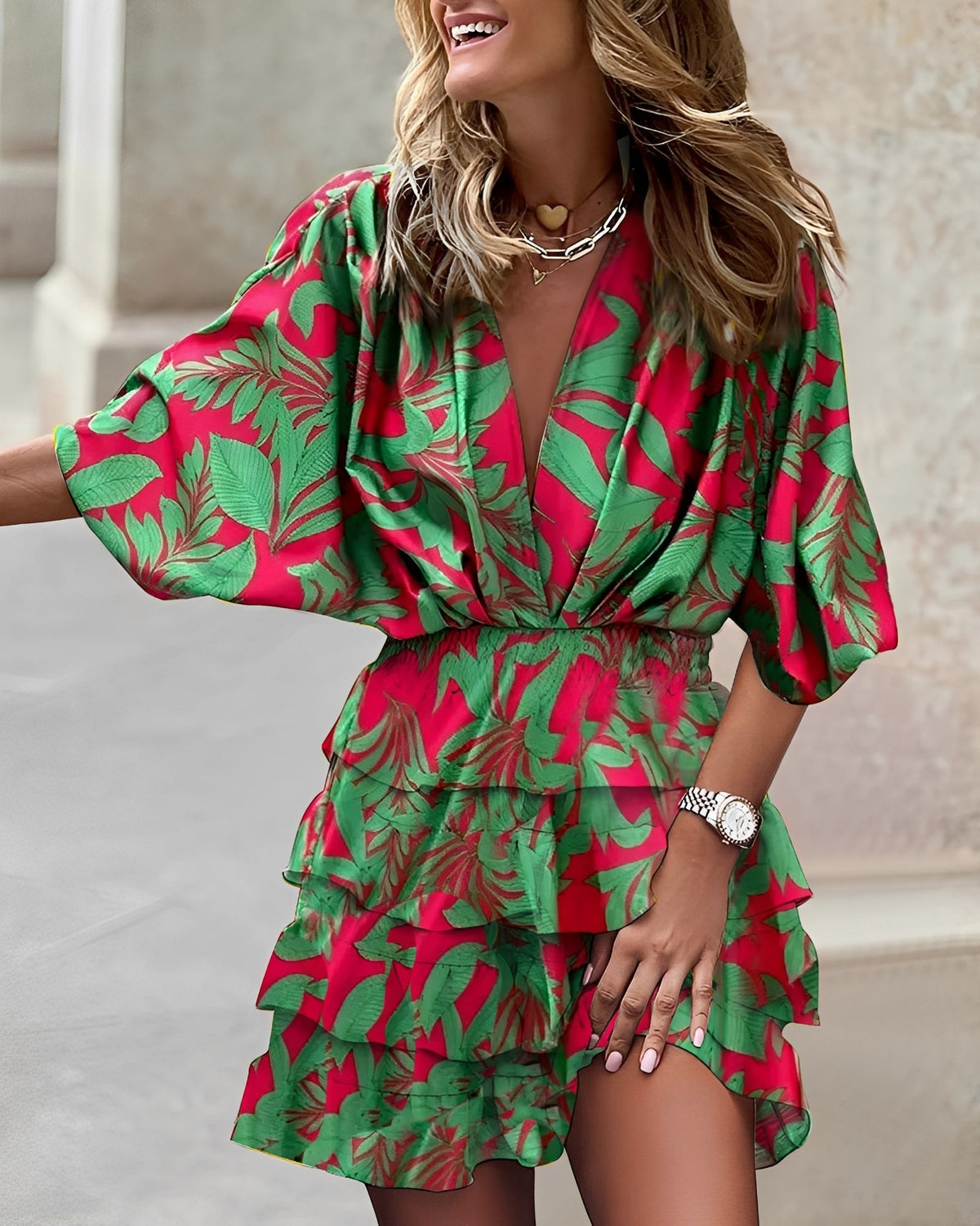 Robe Mini Femme Asymétrique Élégante au Style Moderne et Confortable