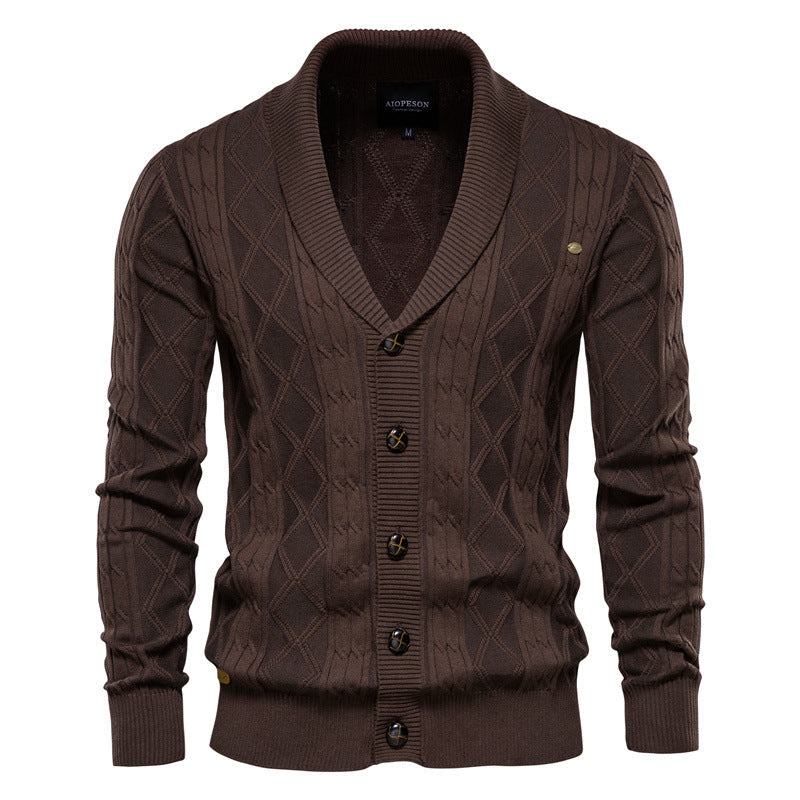 Cardigan Homme Moderne en Maille avec Col Châle | Confort et Style au Quotidien