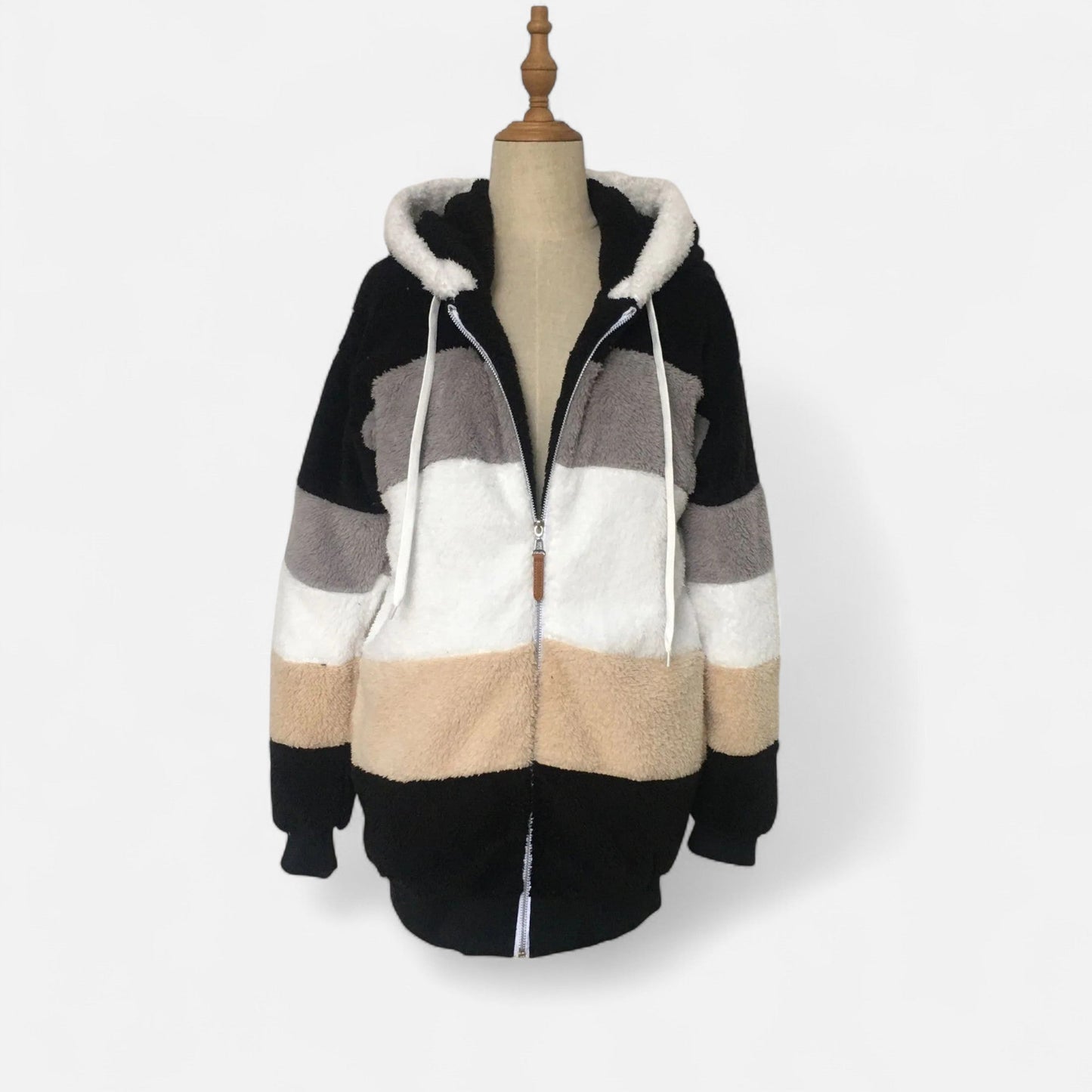 Oversized Hooded Jacket Femme | Veste Chaude Automne Hiver | Élégance Décontractée & Confort Douillet