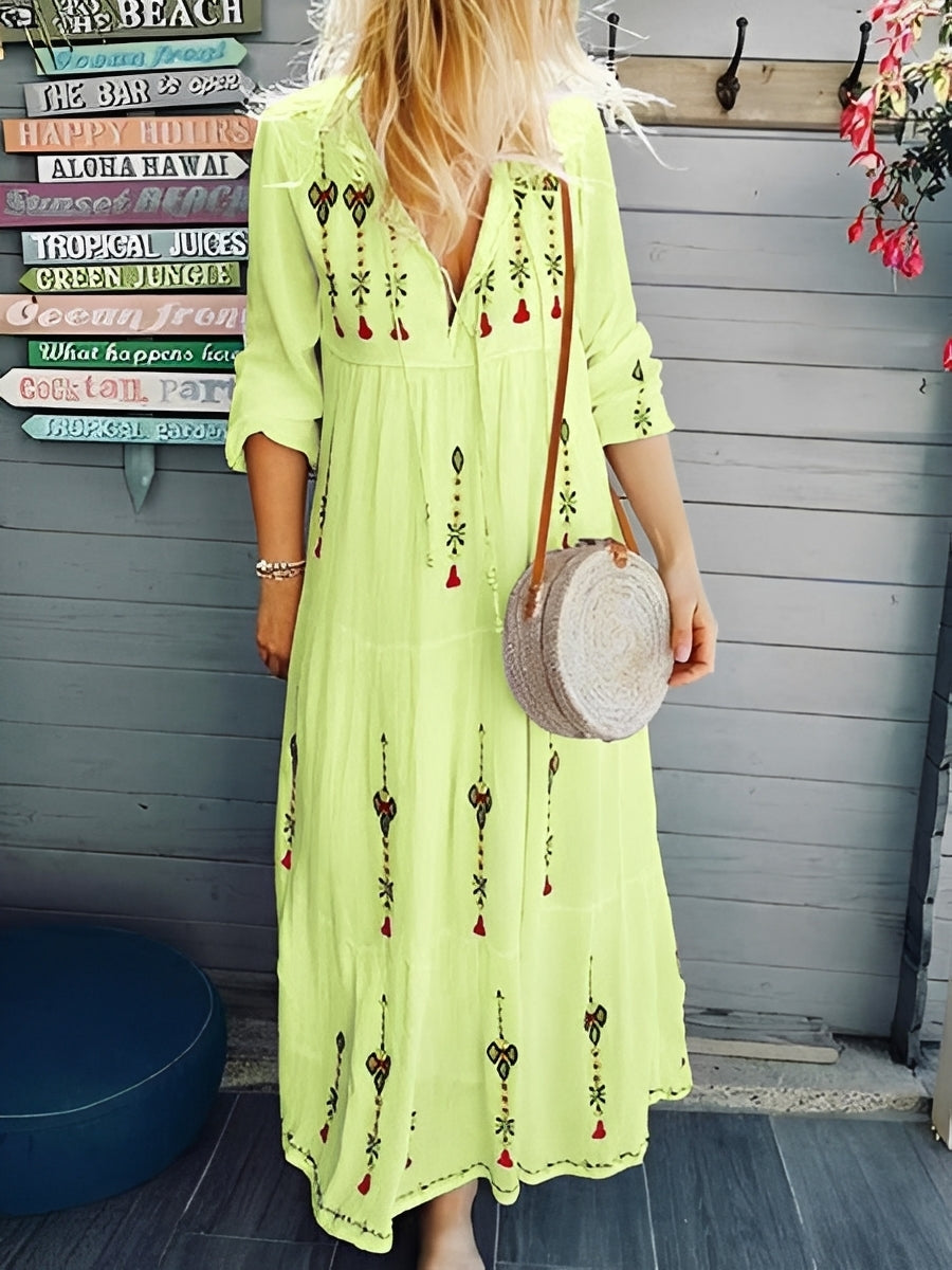 Robe Boho Femme Fleurie – Style Estival Léger et Féminin