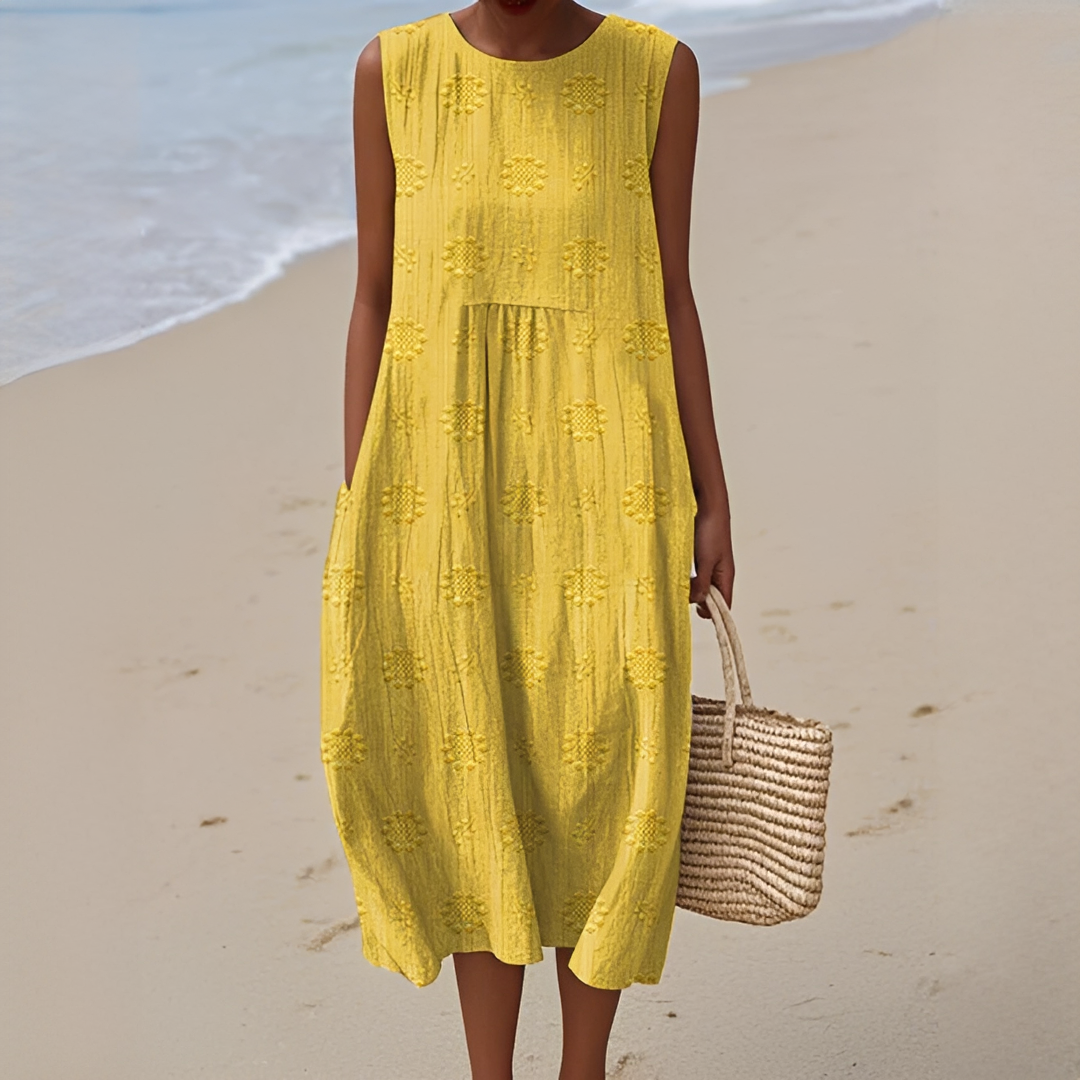 Robe d’Été Sans Manches Femme – Confort Léger et Style Intemporel