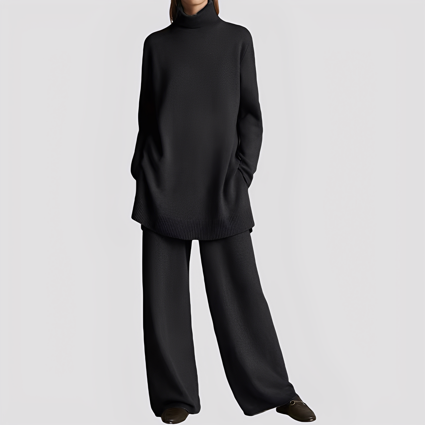 Ensemble Lounge Femme Col Haut | Confort et Élégance Décontractée