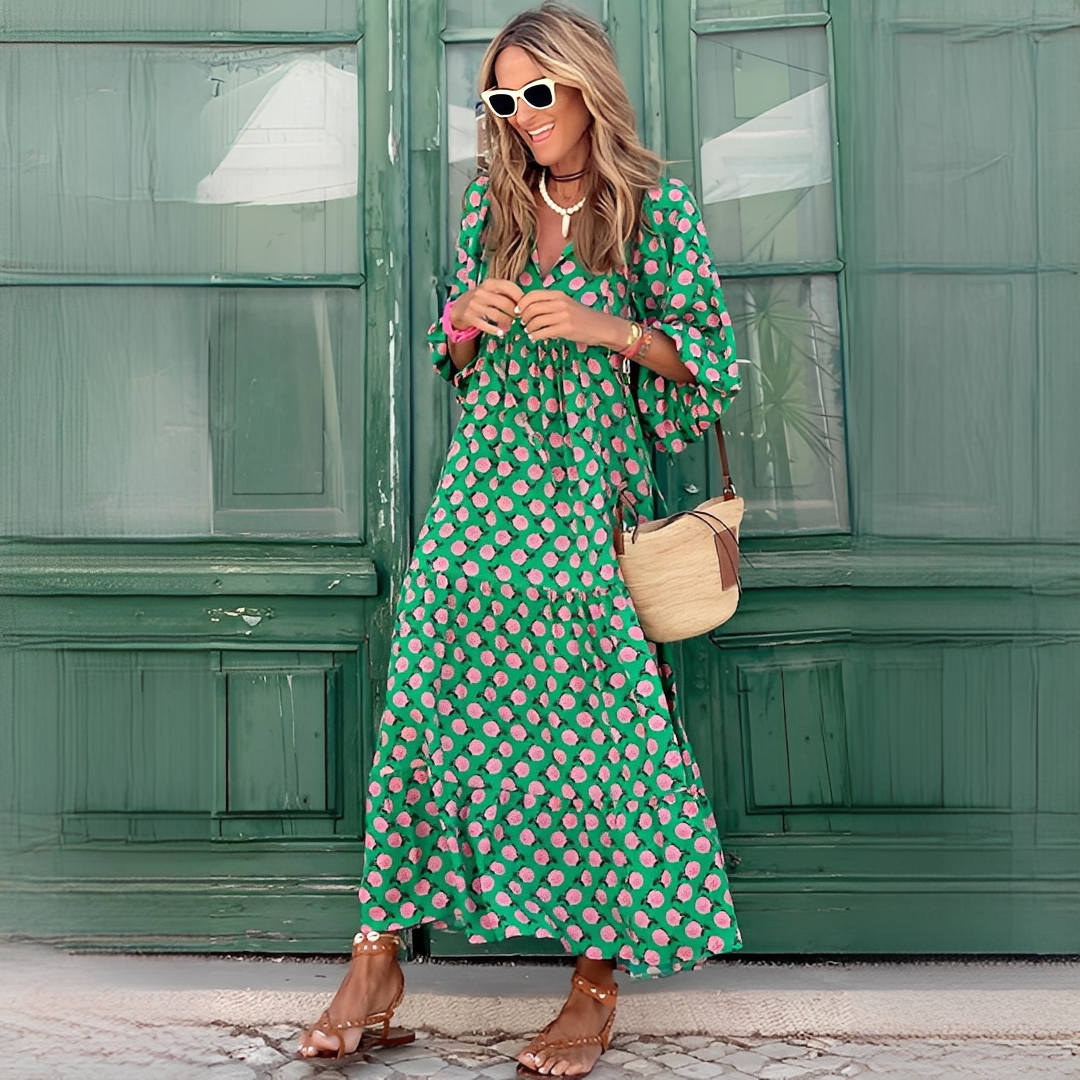 Robe Longue Bohème – Style Boho-Chic & Confort Léger
