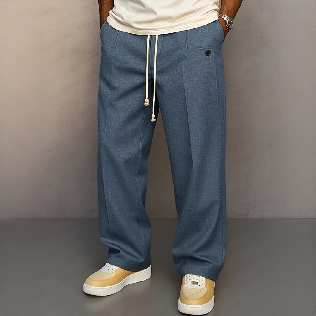 Pantalon Homme avec Cordon de Serrage – Style Moderne et Confort Quotidien