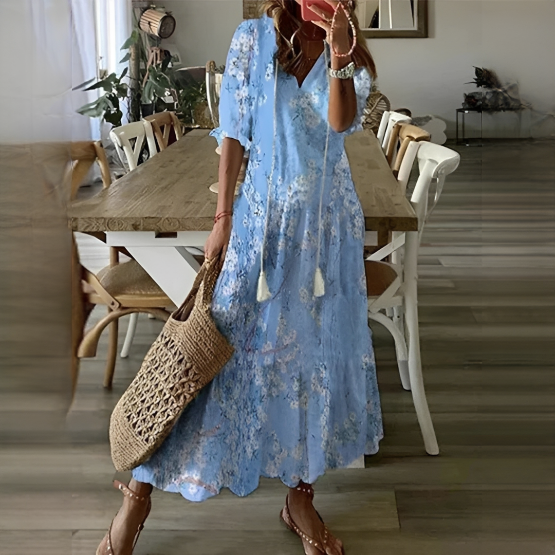 Robe d’Été Femme Élégante et Légère à Silhouette Féminine
