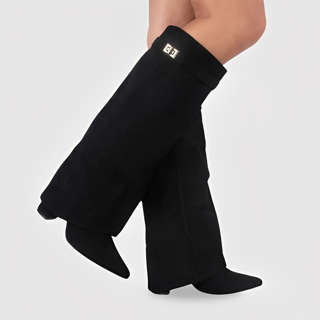 Bottes Femme Cuir avec Boucle | Hautes et Élégantes