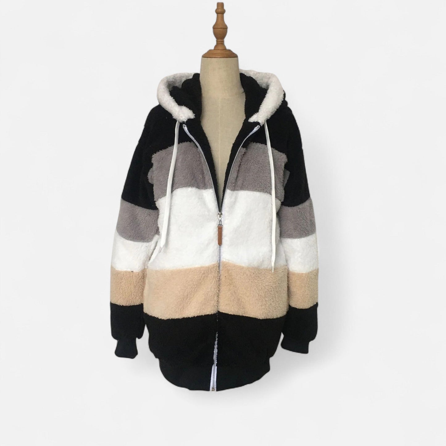 Oversized Hooded Jacket Femme | Veste Chaude Automne Hiver | Élégance Décontractée & Confort Douillet