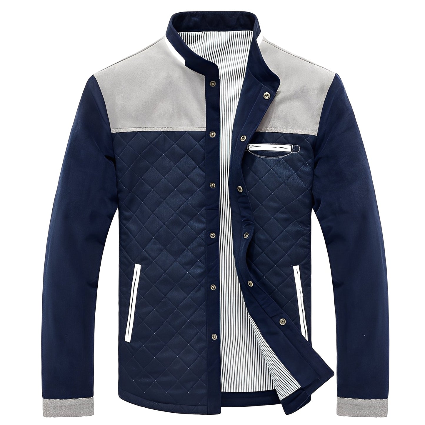 Veste Homme Patchwork Moderne | Élégance et Style Unique