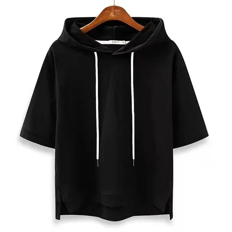 Sweat à capuche à manches courtes – Décontracté, confortable & léger