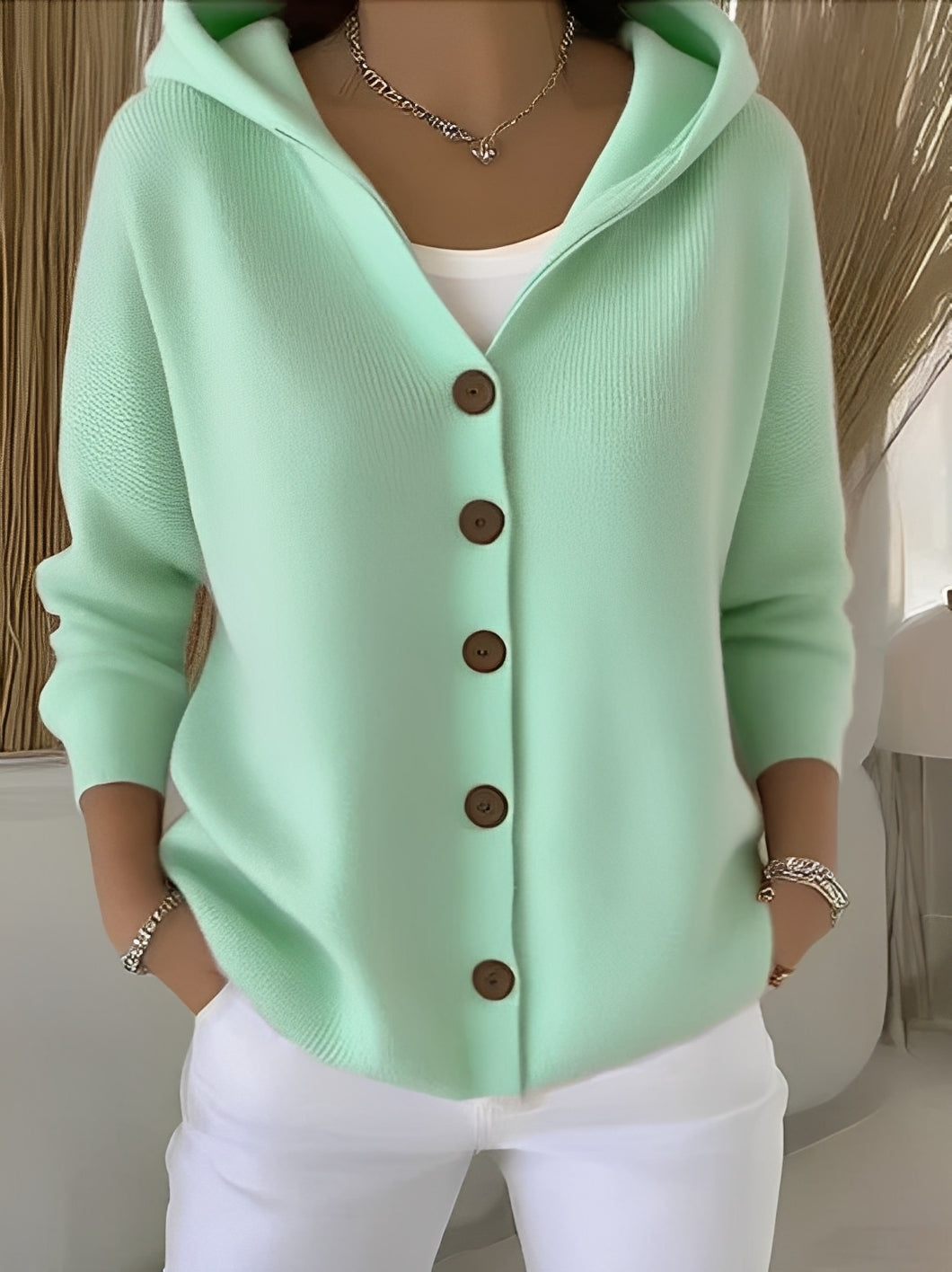 Cardigan à capuche décontracté pour femme – Confortable, Stylé & Polyvalent