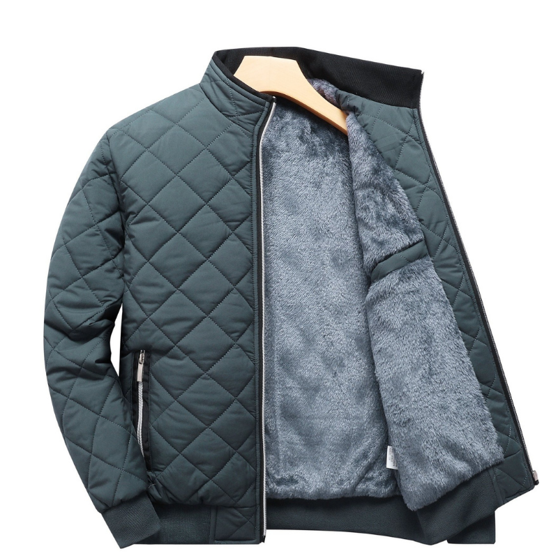 Laurence | Veste Homme Polaire Matelassée Col Montant Zippée
