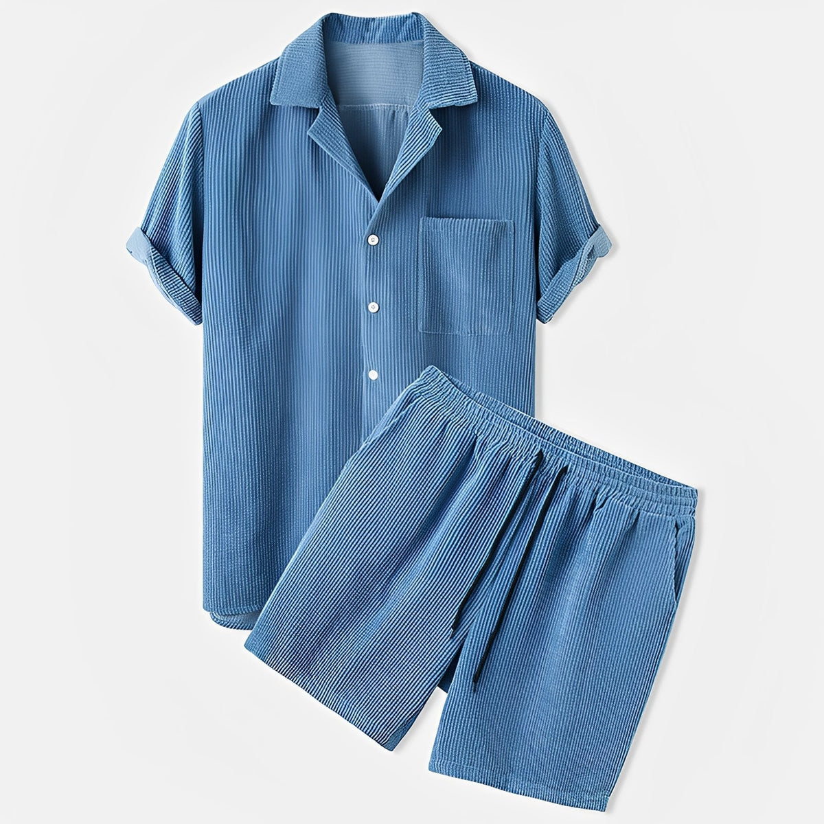 Ensemble Homme en Velours Côtelé – Style Moderne et Confort Doux