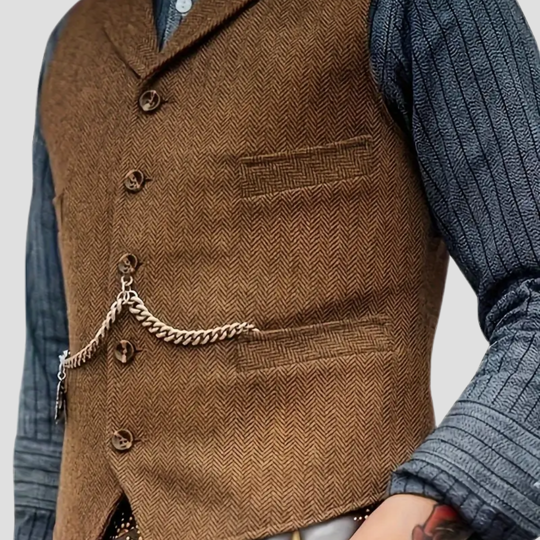 Tailored Wool Vest Homme | Gilet en Laine Classique et Élégant