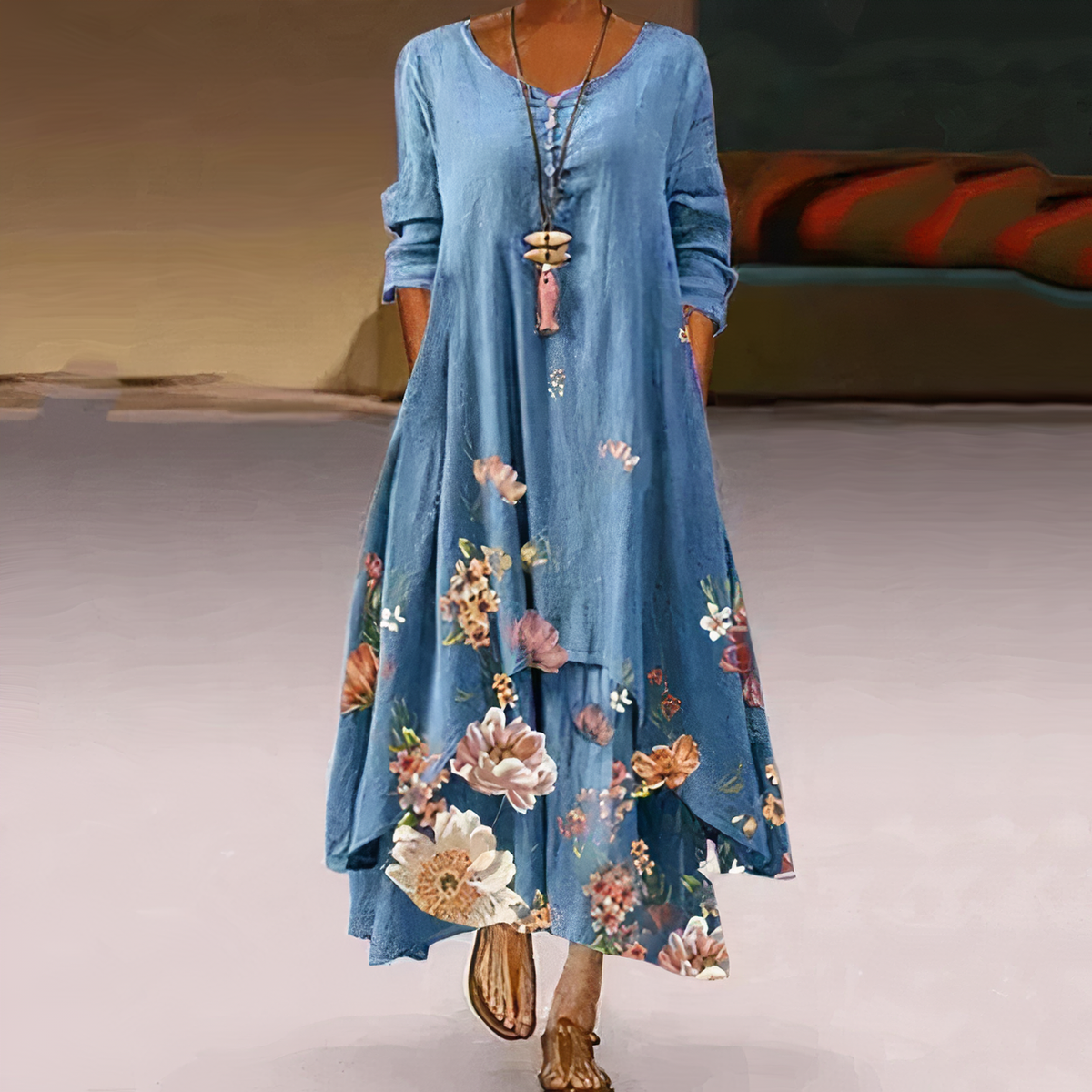Robe Élégante en Coton – Confort Naturel & Style Intemporel