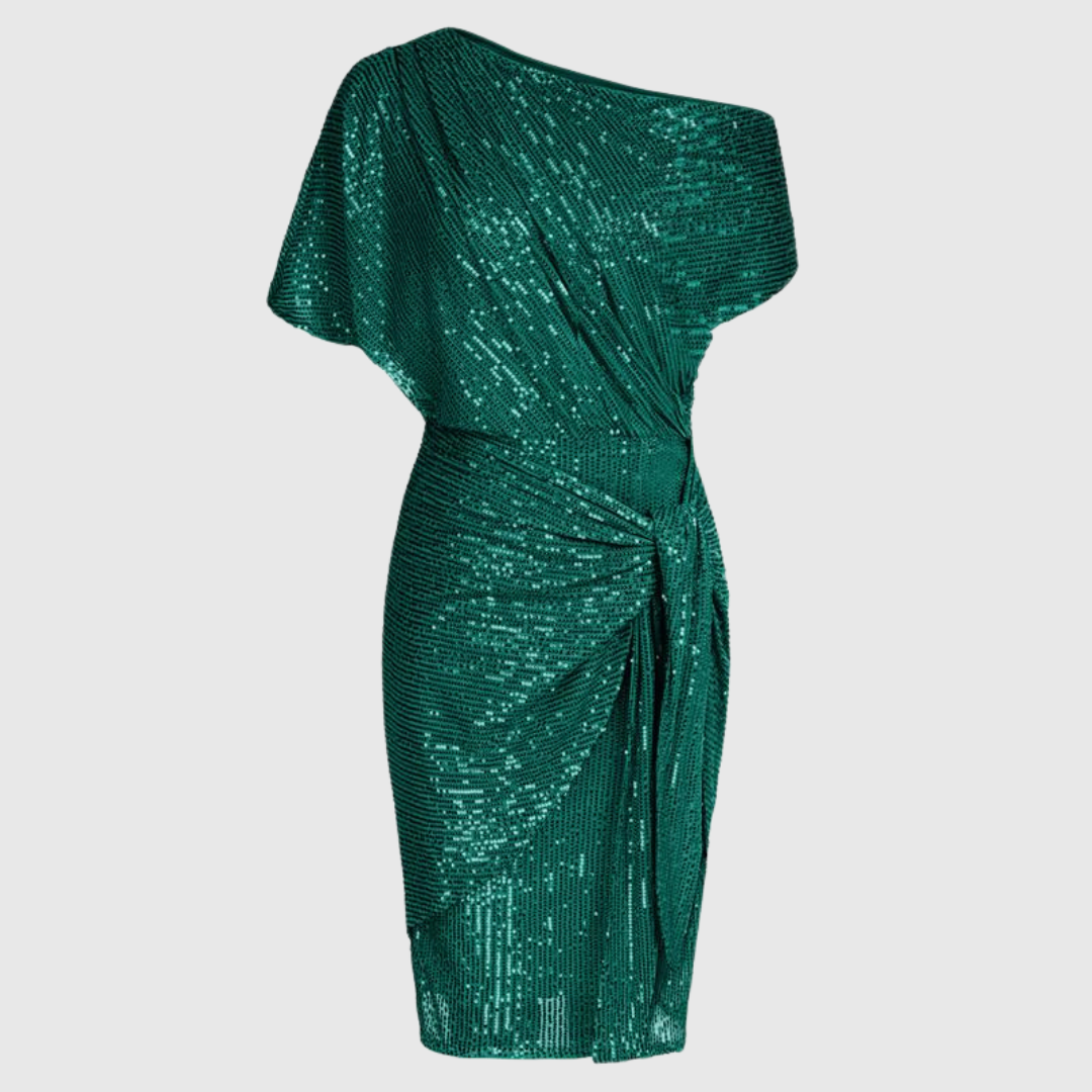 Robe Femme Bodycon Élégante à Paillettes et Effet Glamour