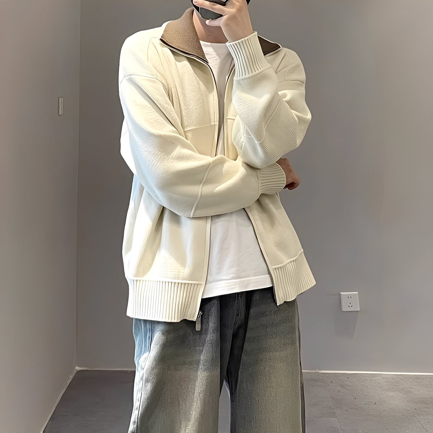 Cardigan Homme Zippé | Confort Moderne et Style Décontracté
