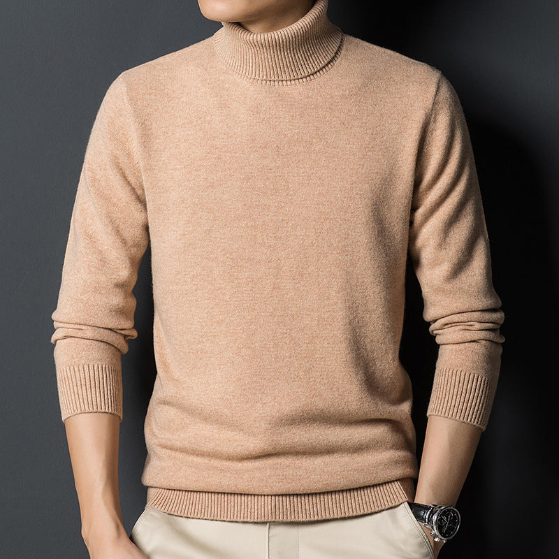 Pull Homme Col Roulé en Cachemire | Élégance et Confort Premium