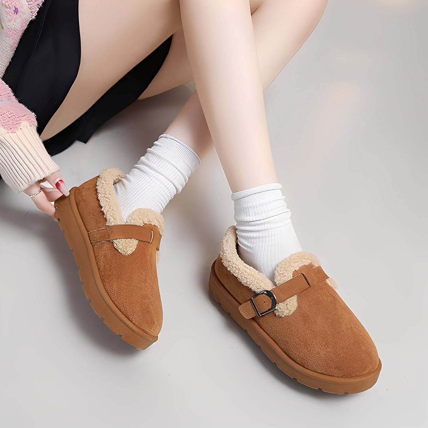 Bottines Femme Chaudes à Semelle Antidérapante | Confort et Sécurité pour l’Hiver
