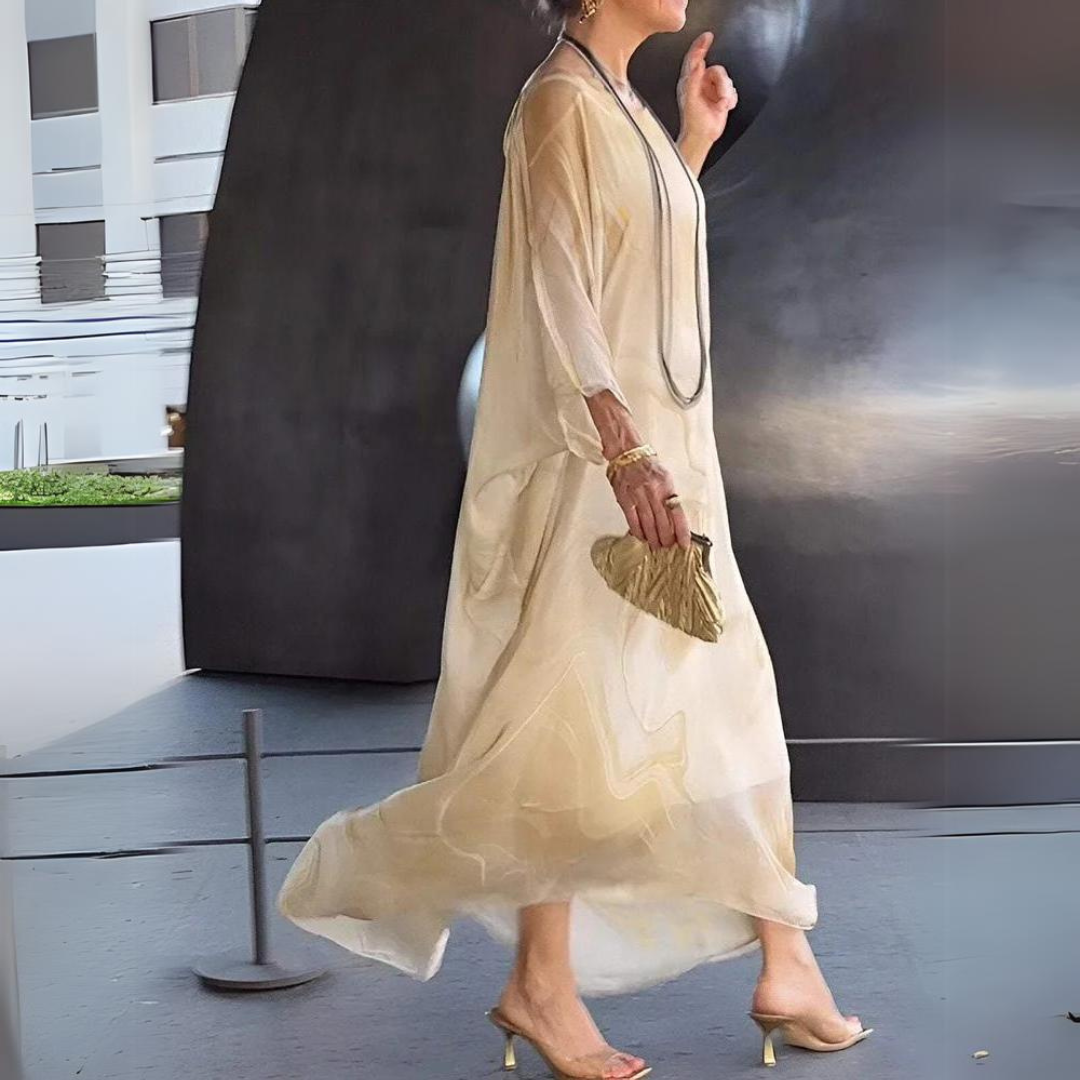 Robe Élégante en Chiffon – Raffinement & Style Intemporel