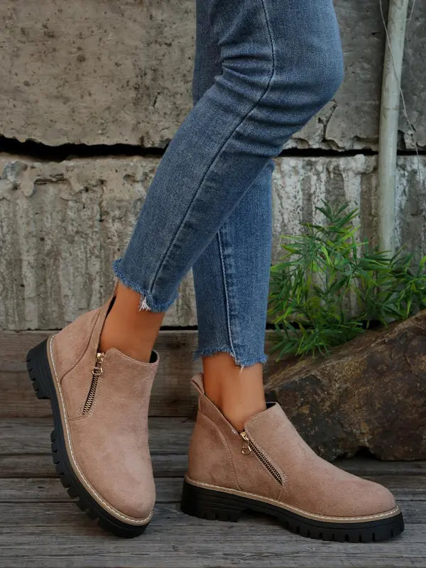 Bottines Chelsea Femme Robustesse et Style | Fermeture Zippée