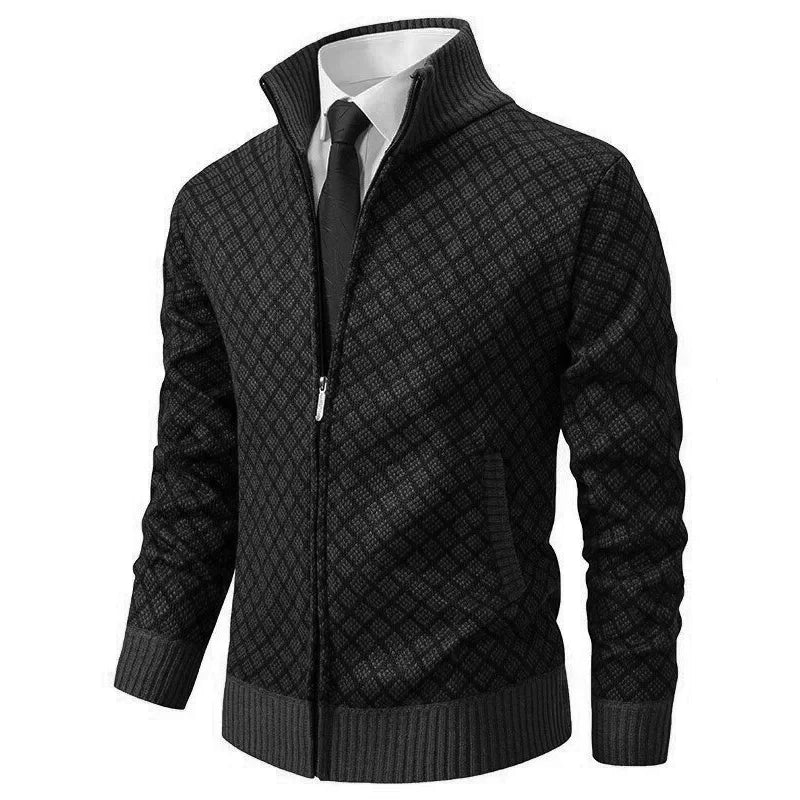 Cardigan Homme Structuré | Col Montant et Confort Hivernal
