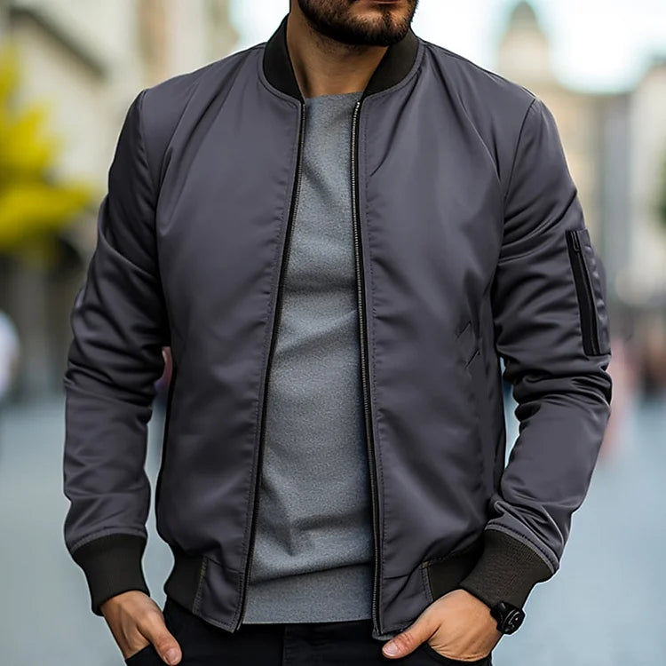 Vance | Bomber Homme Classique Zippé Élégant
