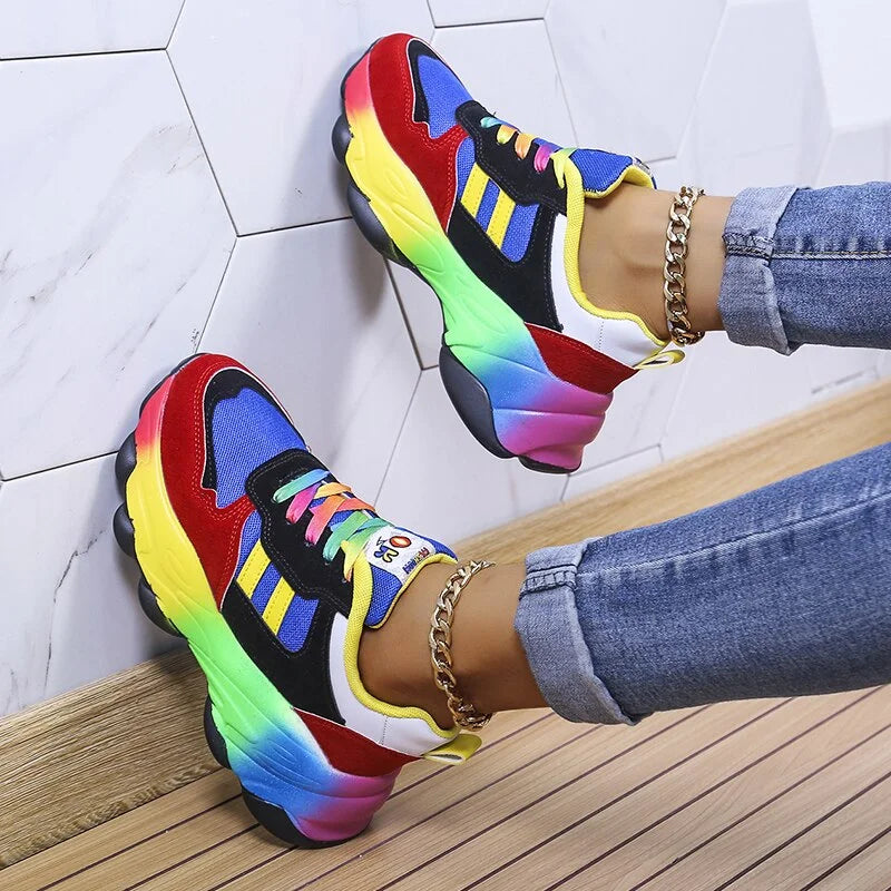 Édith | Baskets Femme Colorées et Orthopédiques, Confortables et Stylées