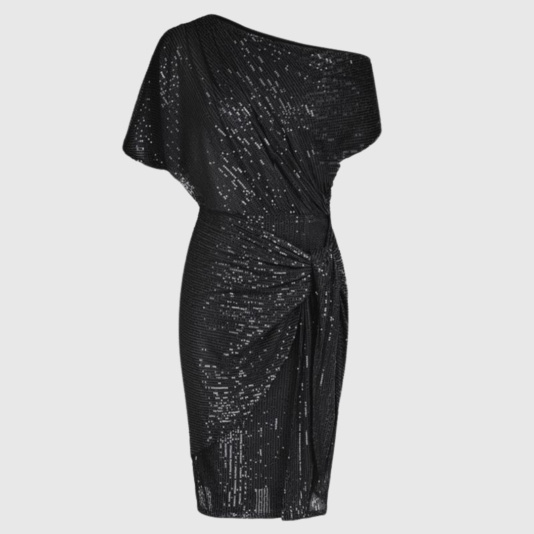 Robe Femme Bodycon Élégante à Paillettes et Effet Glamour