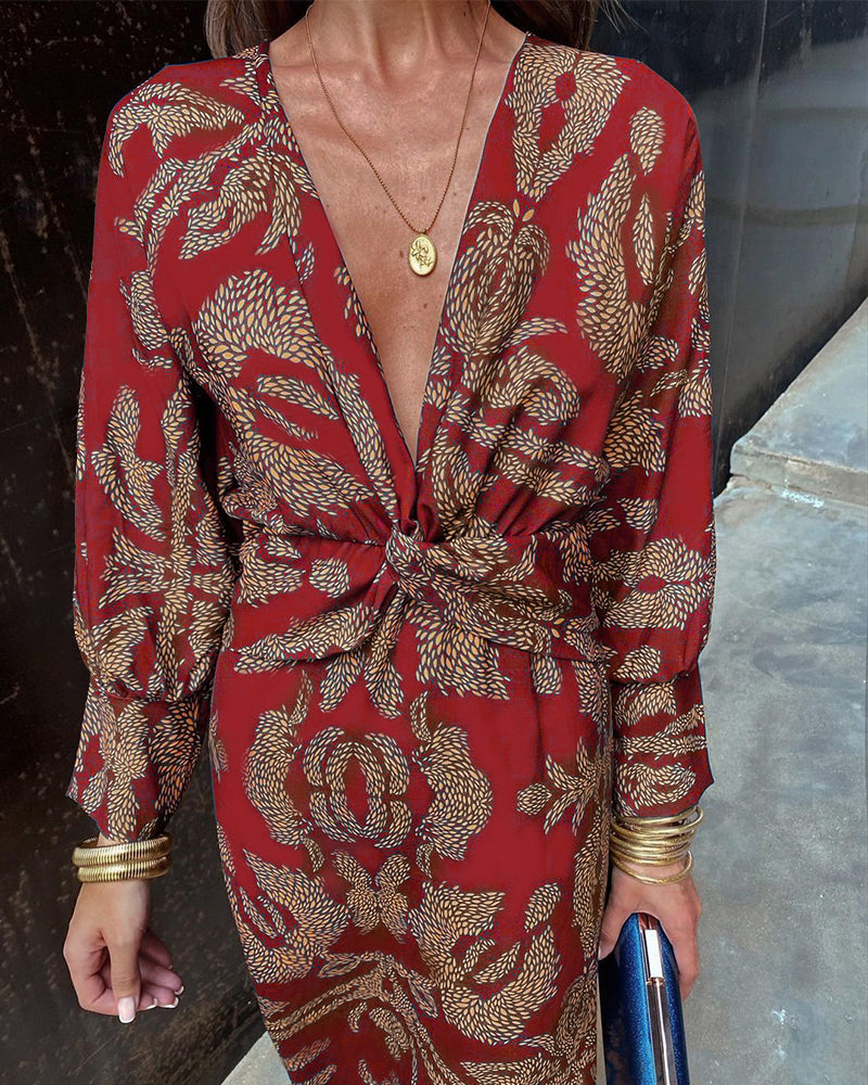 Robe Midi Élégante – Élégance Féminine & Style Floral Romantique