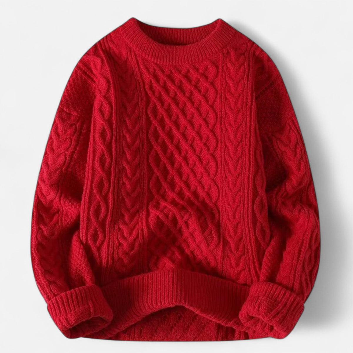 Pull Homme Classique en Maille à Motif Torsadé – Élégant, Confortable & Style Intemporel