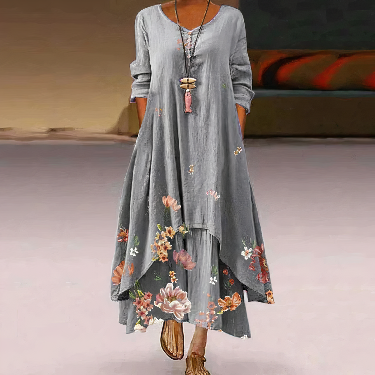 Robe Élégante en Coton – Confort Naturel & Style Intemporel