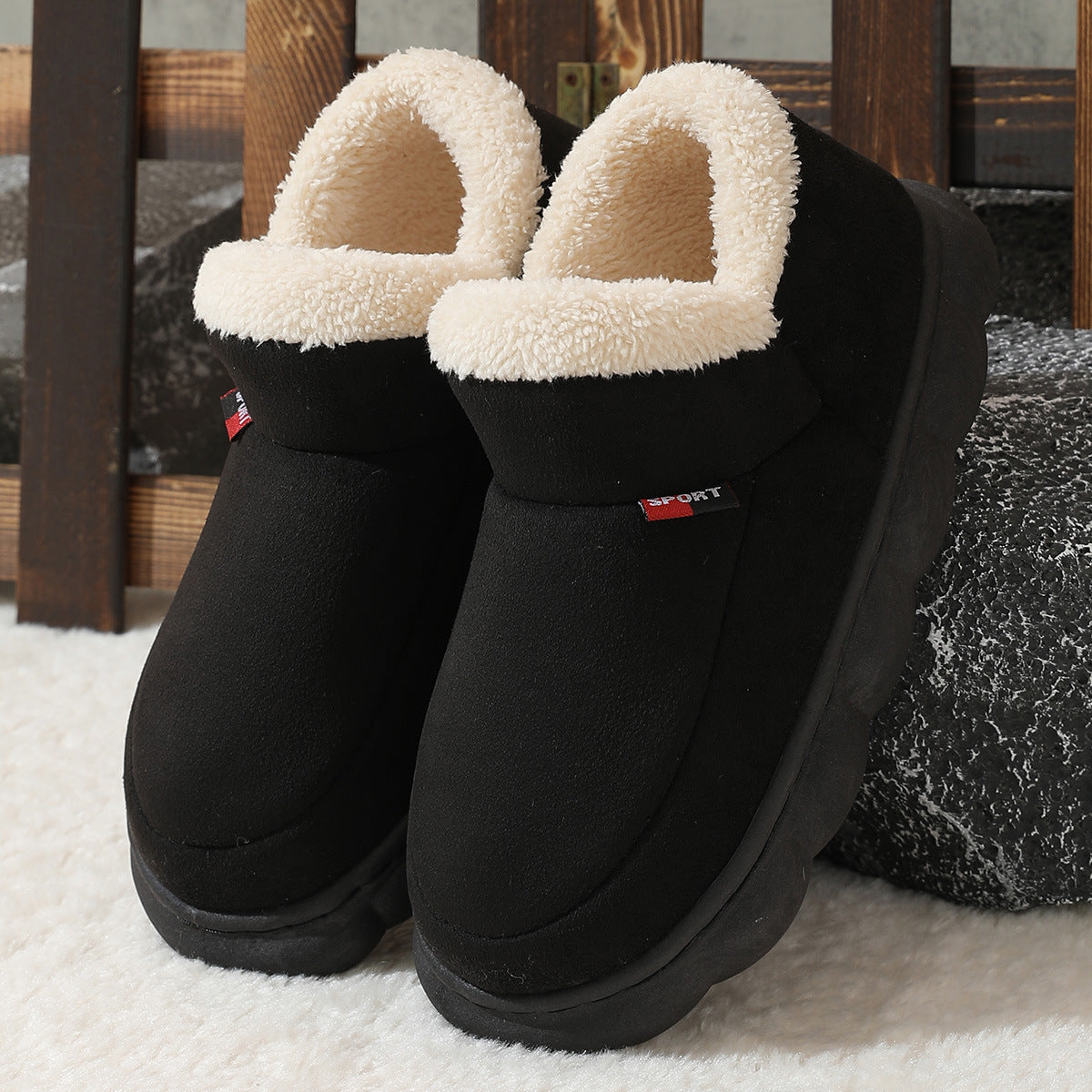 Sneakers Femme Chaudes en Peluche | Confort et Style Moderne pour l’Hiver