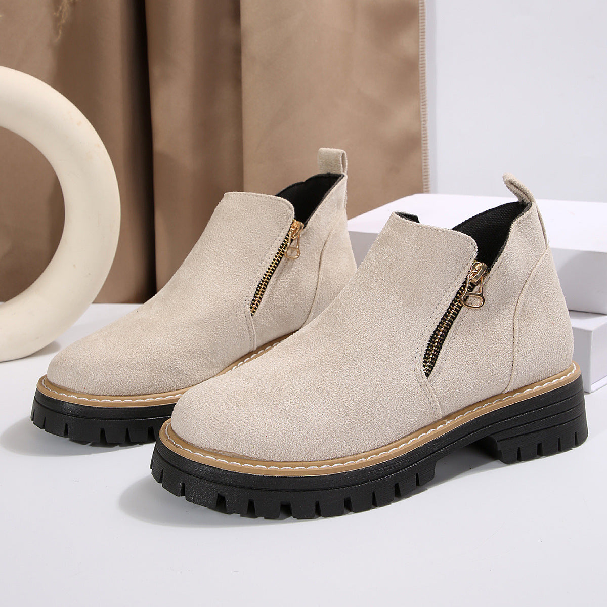 Bottines Chelsea Femme Robustesse et Style | Fermeture Zippée