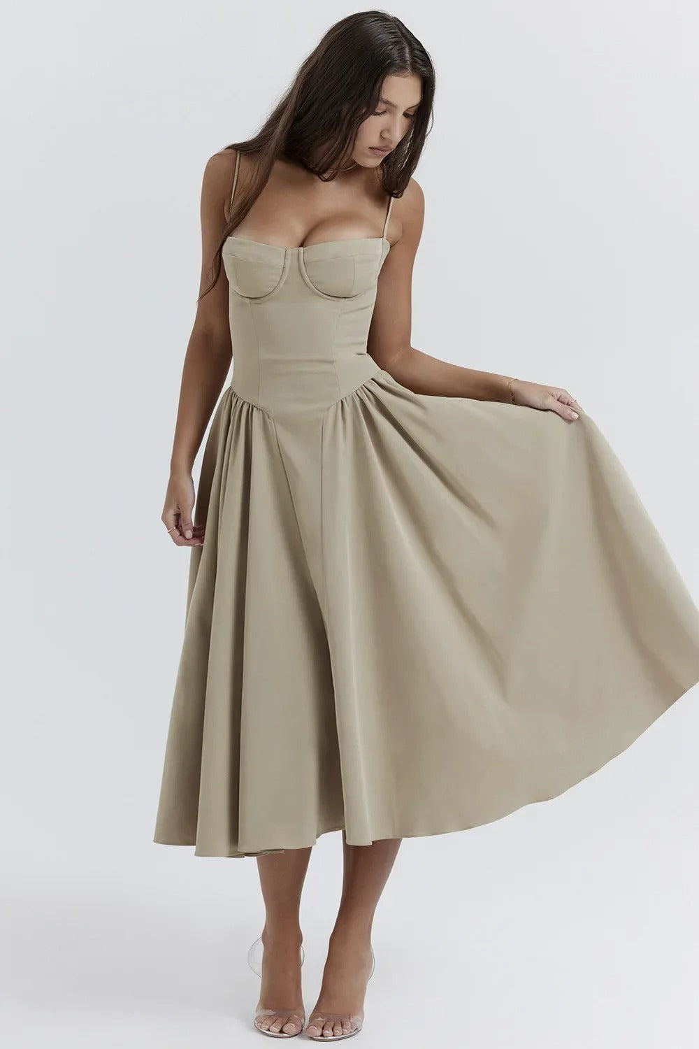 Robe Midi d’Été Élégante – Style Décontracté & Charme Vintage