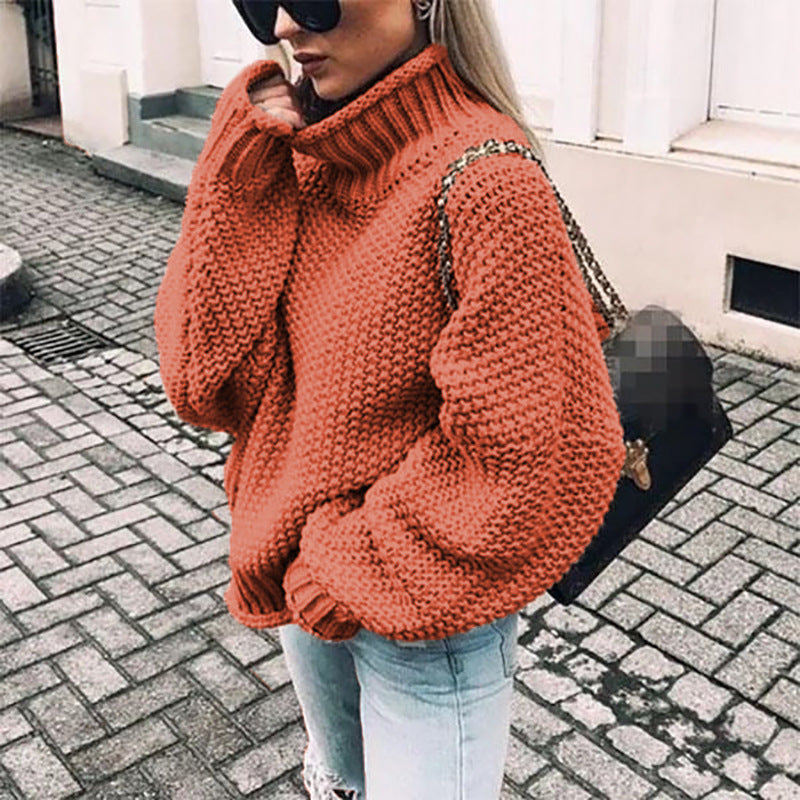 Gros Knit Turtleneck Femme | Pull Chaud et Chic pour l’Hiver
