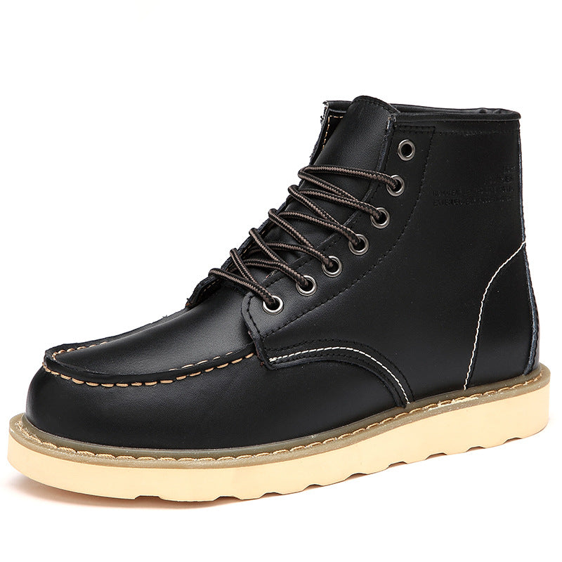 Bottes Homme Rétro en Fausse Fourrure | Chaudes et Élégantes pour l’Hiver
