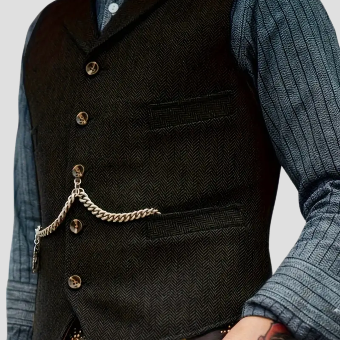 Tailored Wool Vest Homme | Gilet en Laine Classique et Élégant