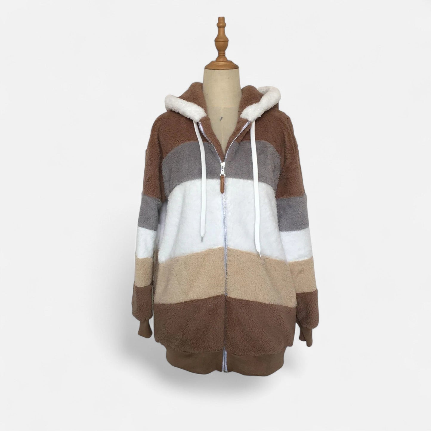 Oversized Hooded Jacket Femme | Veste Chaude Automne Hiver | Élégance Décontractée & Confort Douillet