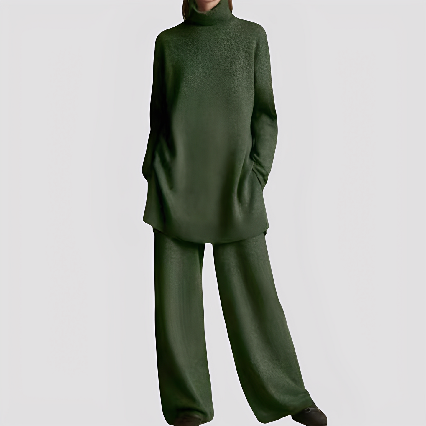 Ensemble Lounge Femme Col Haut | Confort et Élégance Décontractée