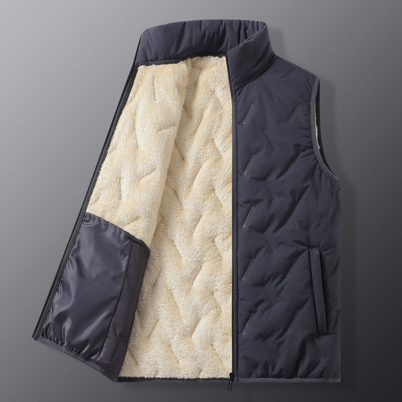 Gilet Sherpa Homme | Doublure Peluche pour Chaleur et Confort