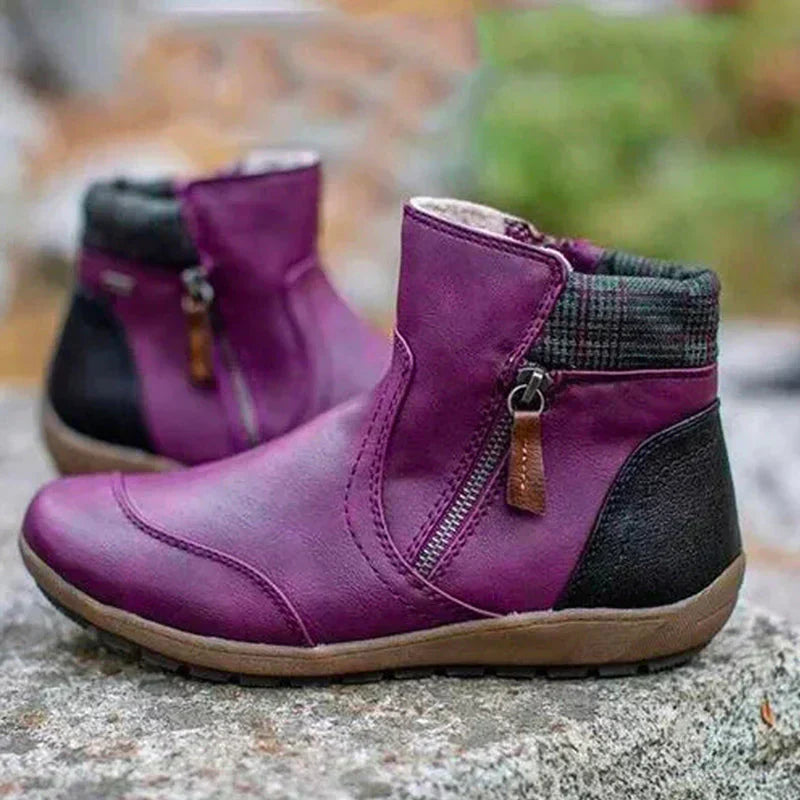 Bottines Femme Confortables avec Fermeture Éclair – Chic, Pratiques & Confortables