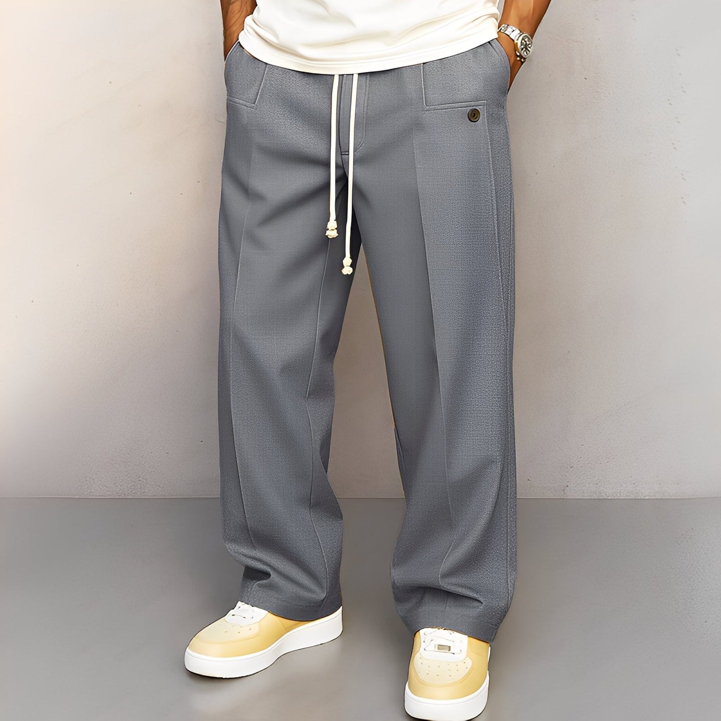 Pantalon Large Homme | Confortable et Stylé pour un Look Décontracté
