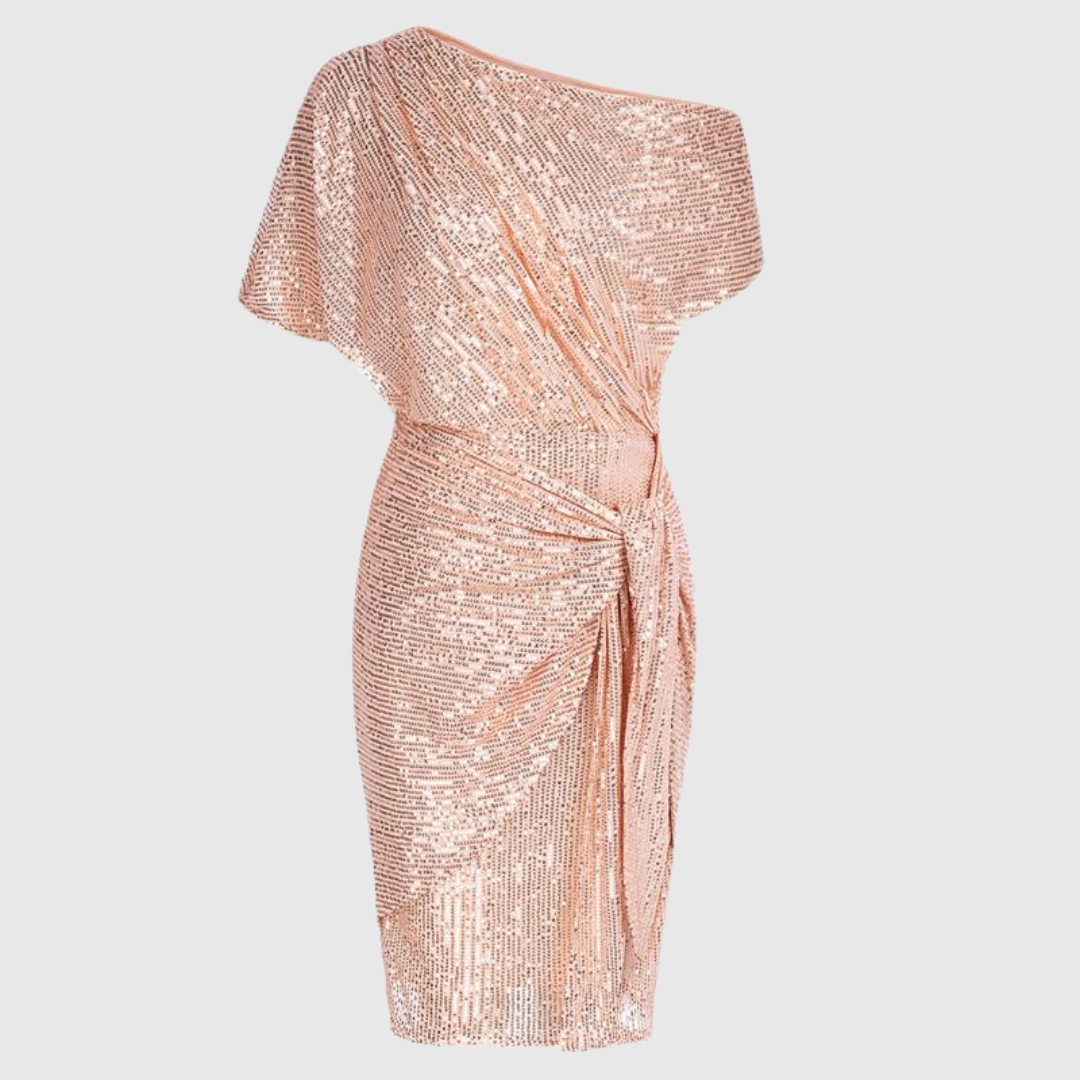 Robe Femme Bodycon Élégante à Paillettes et Effet Glamour