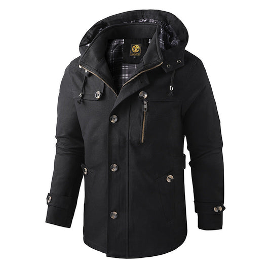 Veste Homme Hiver Fonctionnelle avec Capuche – Protection, Chaleur & Confort